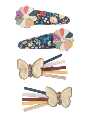 
            
                Load image into Gallery viewer, Mimi and Lula - Winter Ivy Butterfly Clips
            
        