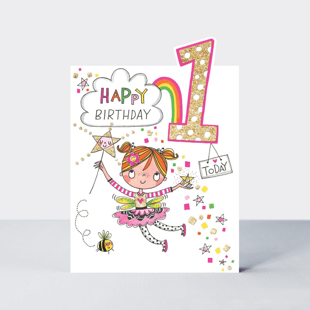 Age 1 - Fairy Birthday Card
