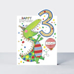 Age 3 - Dinosaur Birthday Card