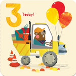 Age 3 - Special Delivery Birthday Card