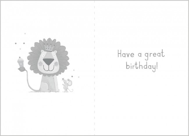 Age 3 - Lion Birthday Card