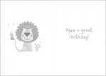 Age 3 - Lion Birthday Card