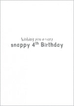 Age 4 - Snappy Birthday Card