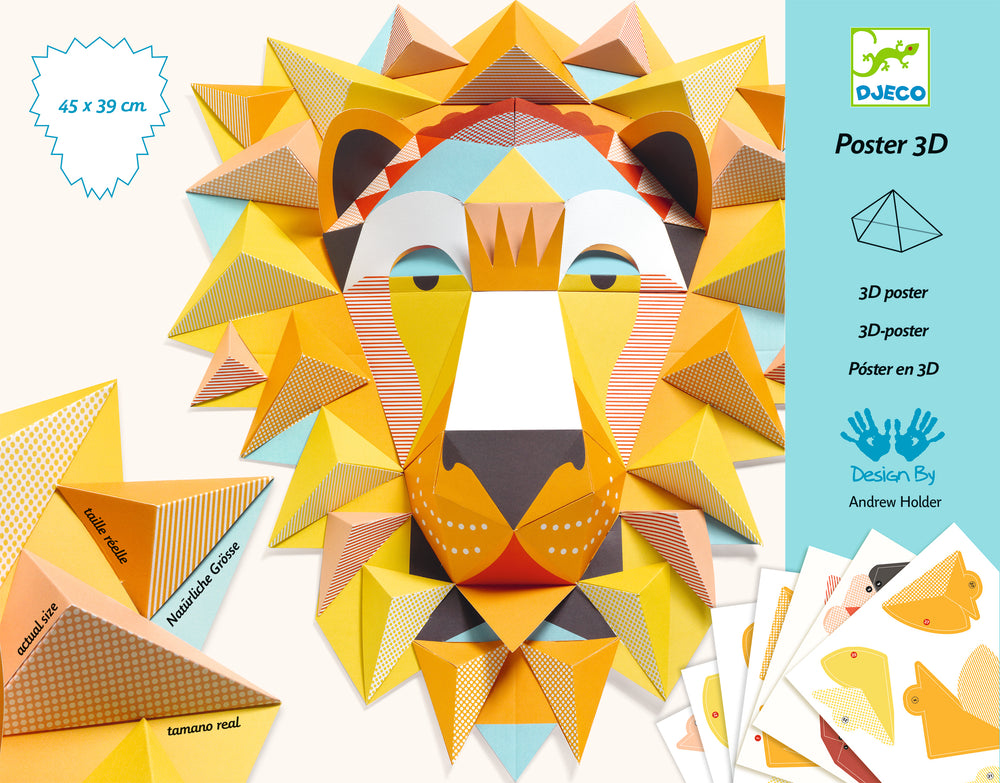 Djeco - 3D Poster Paper Creations; The King