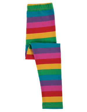 
            
                Load image into Gallery viewer, Frugi - Libby Striped Legging; Foxglove Rainbow Stripe
            
        
