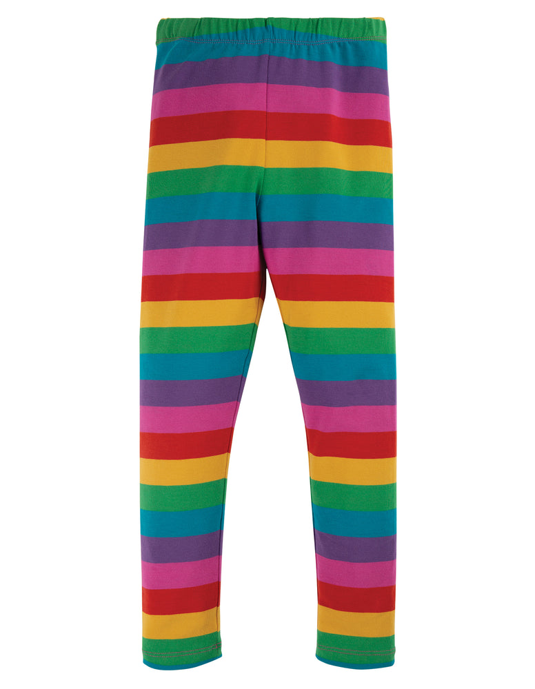 
            
                Load image into Gallery viewer, Frugi - Libby Striped Legging; Foxglove Rainbow Stripe
            
        