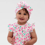 The Bonnie Mob - Peninsula Turban Baby Hat: Cherries