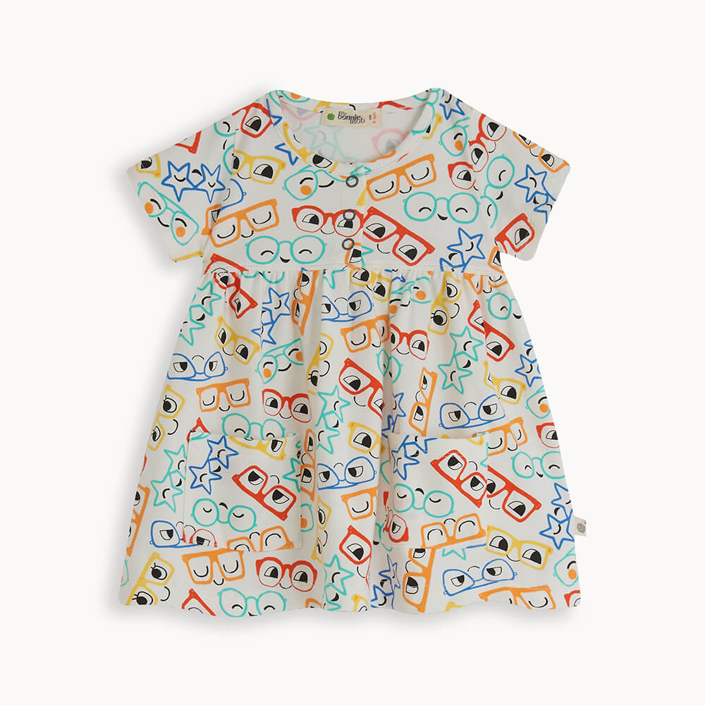 The Bonnie Mob - Mira Printed Dress with Pockets: Sunnies