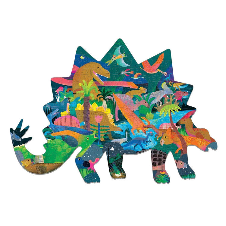 Mudpuppy - 300 Piece Dinosaur Shaped Puzzle