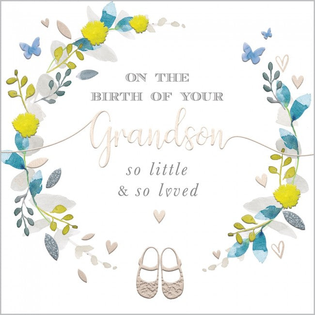 On The Birth Of Your Grandson - Card